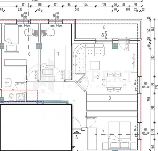 Slika 3 - Stan u zgradi, novogradnja, grejanje na struju, oglas ID p-014283