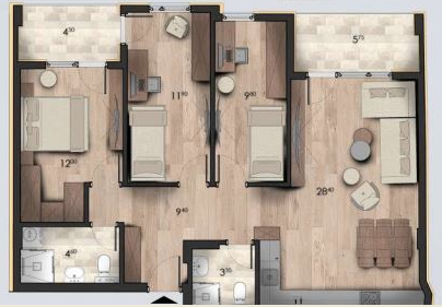 Slika 7 - Uskoro useljiv troiposoban stan u kvalitetnoj novogradnji sa PDV-om na ekskluzivnoj lokaciji u centru ID#6727