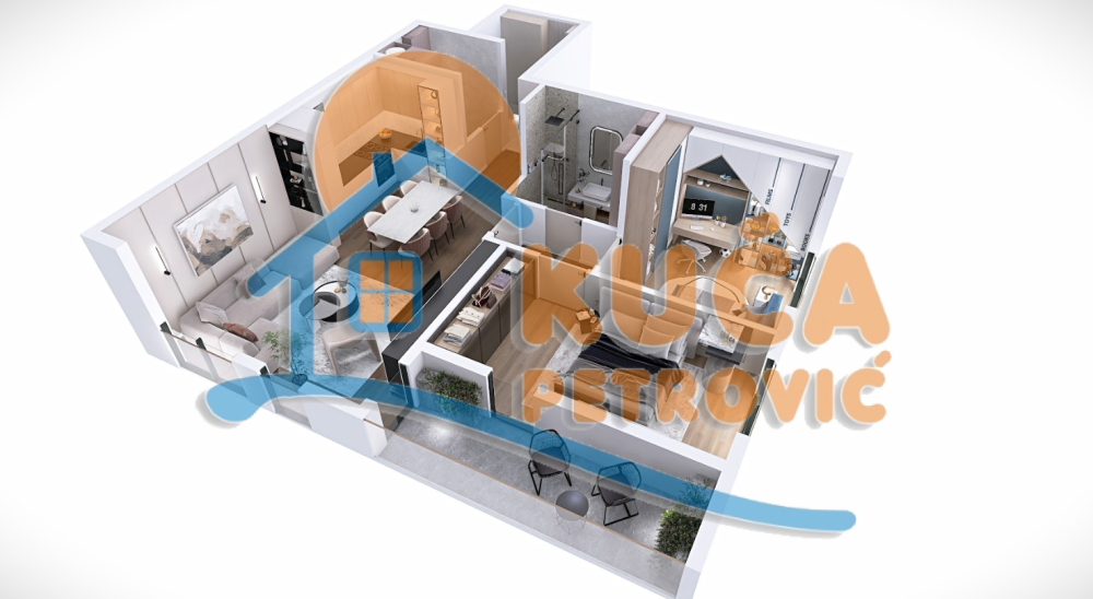 Slika 10 - Stan u zgradi, novogradnja, etažno grejanje, oglas ID p-014429