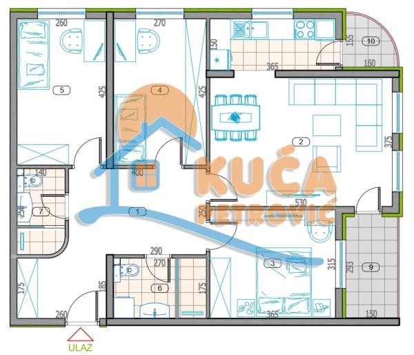 Slika 1 - Stan u zgradi, novogradnja, uknjižen, oglas ID p-014781