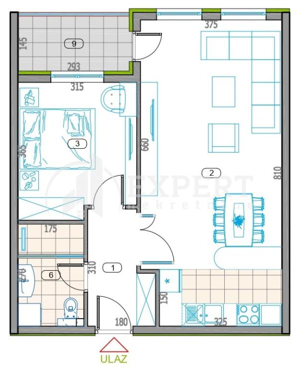 Slika 1 - Stan u zgradi, novogradnja, uknjižen, oglas ID p-014779