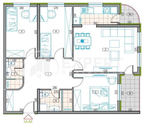 Slika 1 - Stan u zgradi, novogradnja, uknjižen, oglas ID p-014781