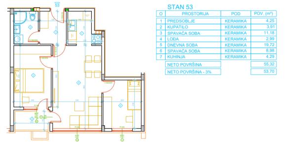 Slika 1 - Dvoiposoban stan u kvalitetnoj novogradnji sa PDV-om, Apelovac ID#7012