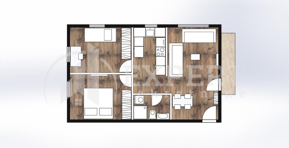Glavna slika -Stan u zgradi, novogradnja, uknjižen, grejanje na struju, oglas ID p-014819