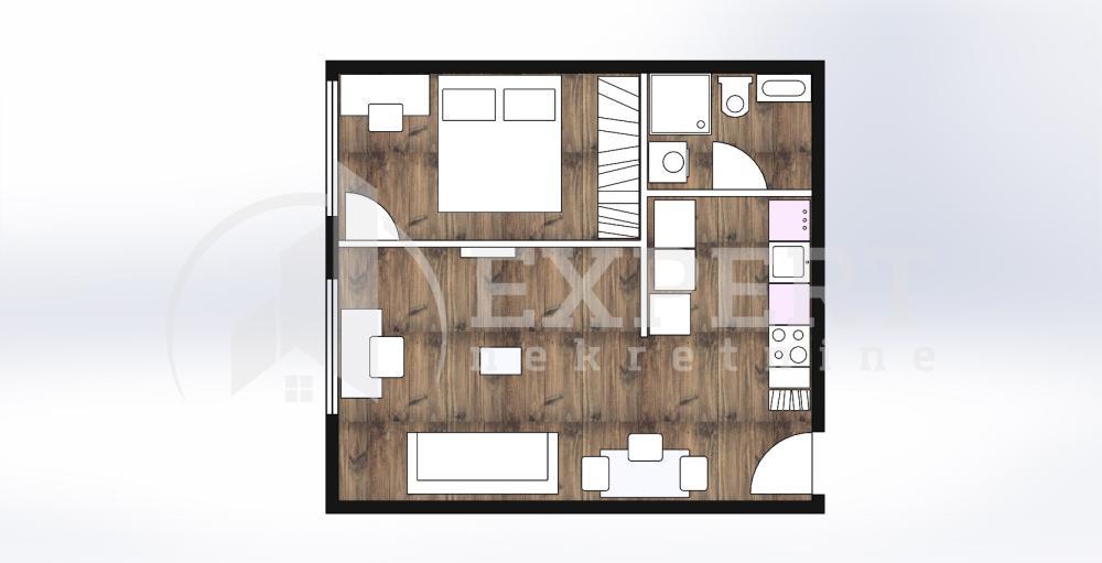 Glavna slika -Stan u zgradi, novogradnja, uknjižen, grejanje na struju, oglas ID p-014818