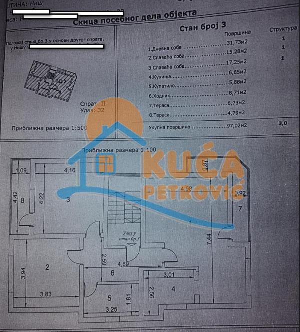 Slika 11 - Stan u zgradi, uknjižen, grejanje na struju, oglas ID p-014805