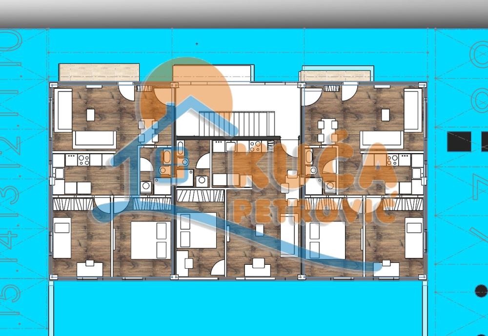 Slika 2 - Stan u zgradi, novogradnja, uknjižen, grejanje na struju, oglas ID p-014818