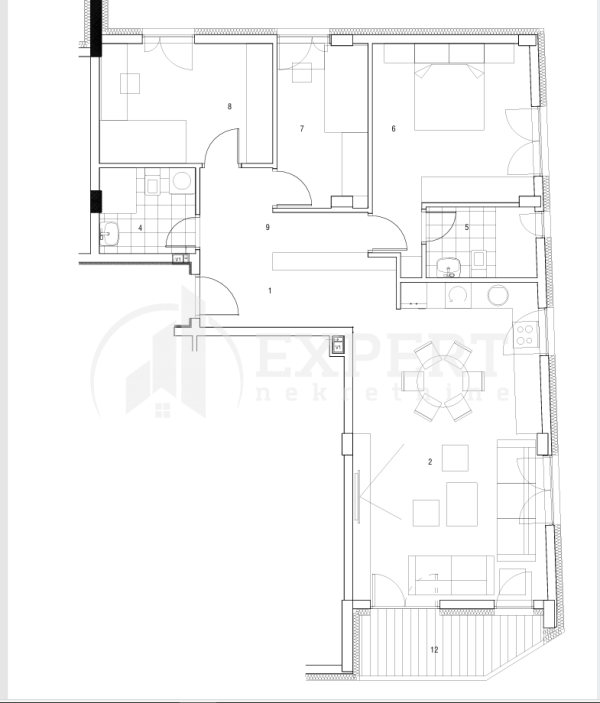 Slika 1 - Stan u zgradi, novogradnja, etažno grejanje, oglas ID p-014848