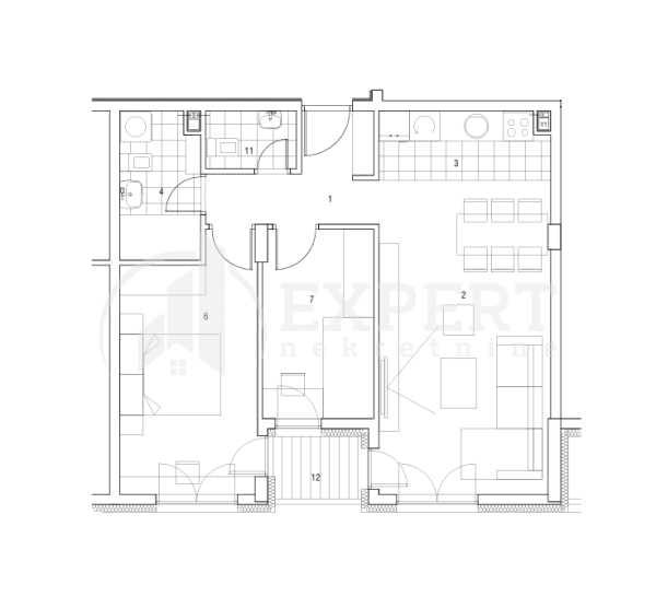Slika 1 - Stan u zgradi, novogradnja, etažno grejanje, oglas ID p-014869
