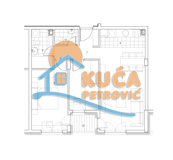 Slika 1 - Stan u zgradi, novogradnja, etažno grejanje, oglas ID p-014869