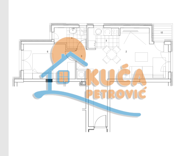 Slika 1 - Stan u zgradi, novogradnja, etažno grejanje, oglas ID p-014860