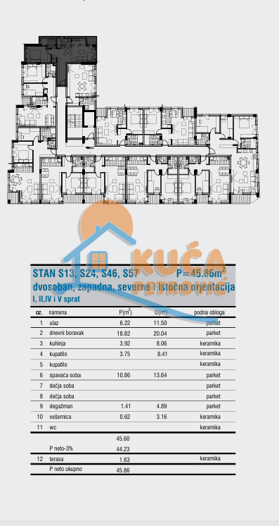 Slika 2 - Stan u zgradi, novogradnja, etažno grejanje, oglas ID p-014860