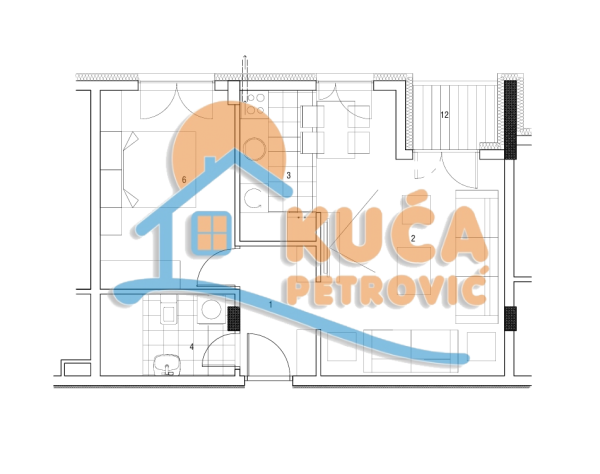 Slika 2 - Stan u zgradi, novogradnja, etažno grejanje, oglas ID p-014855