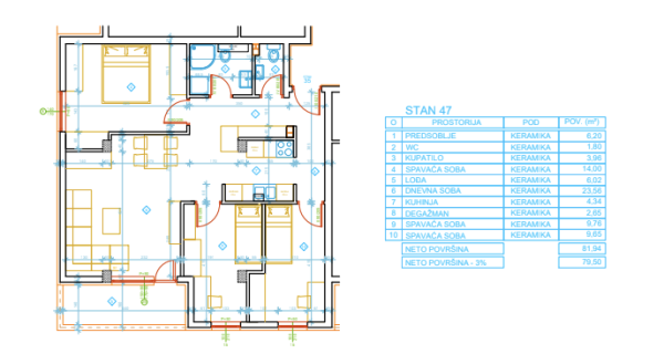 Slika 1 - Stan u zgradi, novogradnja, uknjižen, etažno grejanje, oglas ID 370149