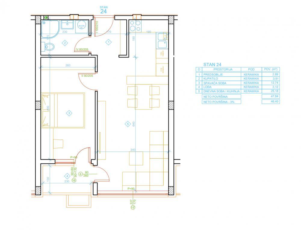 Glavna slika -1.5 stan na visokom prizemlju u novogradnji na Paliluli