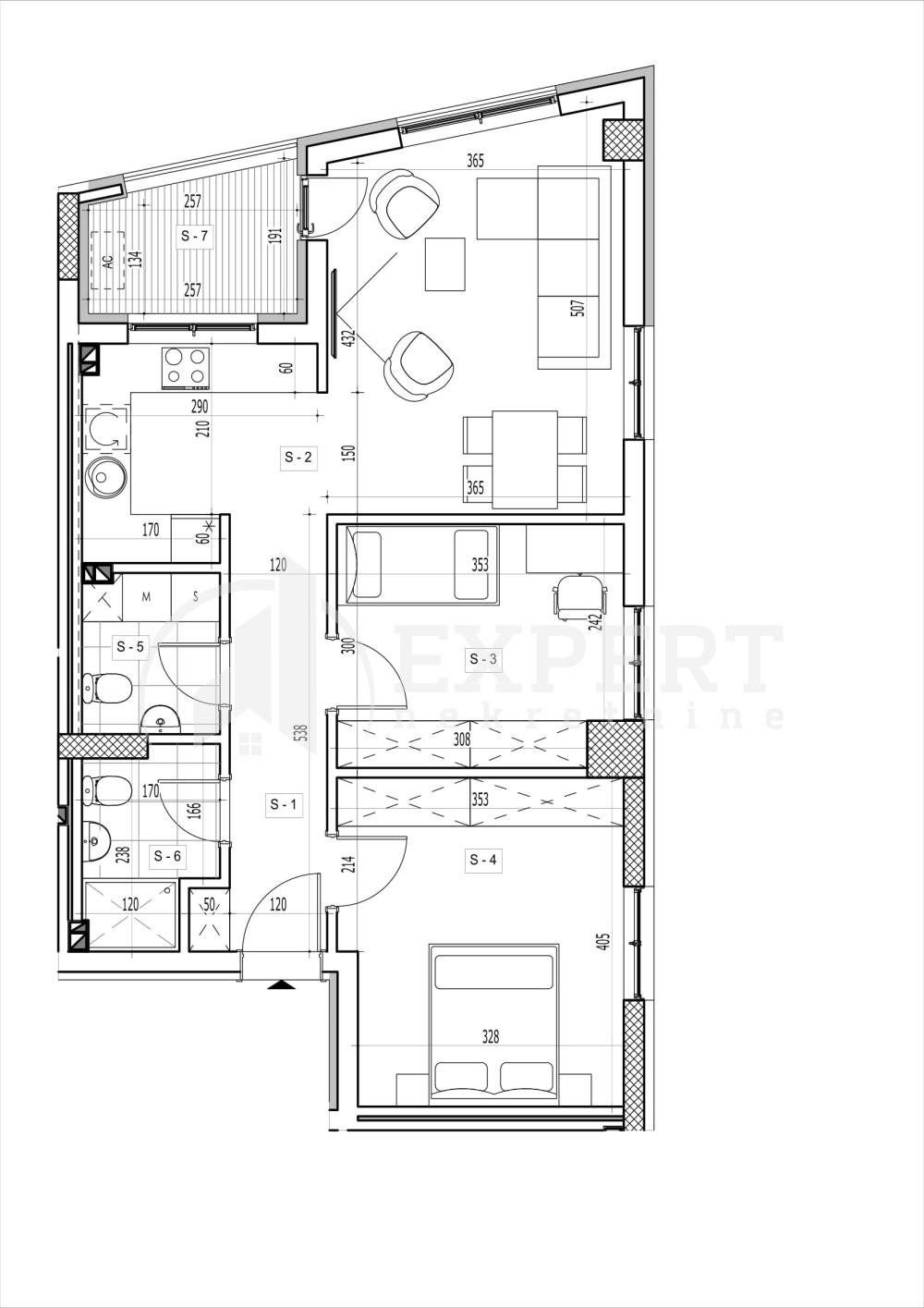Slika 1 - Stan u zgradi, novogradnja, uknjižen, etažno grejanje, oglas ID p-014980
