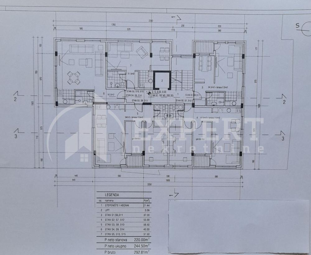 Slika 2 - Stan u zgradi, novogradnja, uknjižen, centralno grejanje, oglas ID p-014365