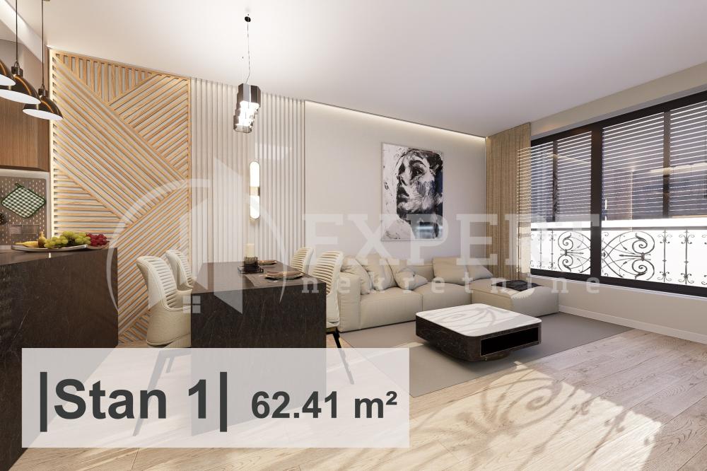 Slika 2 - Stan u zgradi, novogradnja, uknjižen, etažno grejanje, oglas ID p-014956