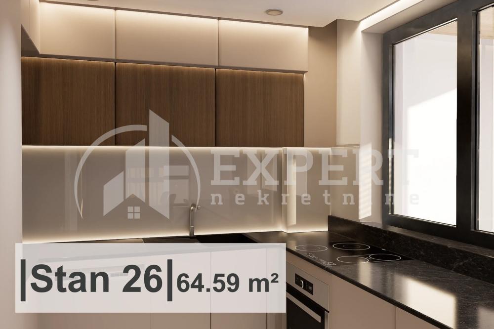 Slika 3 - Stan u zgradi, novogradnja, uknjižen, etažno grejanje, oglas ID p-015011