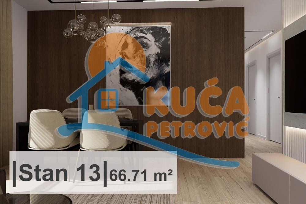Slika 3 - Stan u zgradi, novogradnja, uknjižen, etažno grejanje, oglas ID p-014980