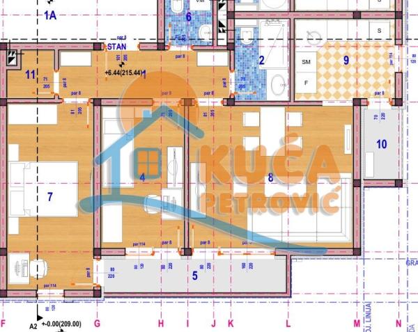 Slika 2 - Stan u zgradi, novogradnja, grejanje na struju, oglas ID p-014995