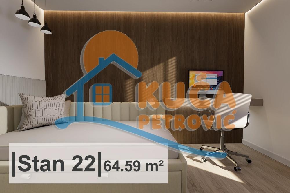 Slika 3 - Stan u zgradi, novogradnja, uknjižen, etažno grejanje, oglas ID p-015010