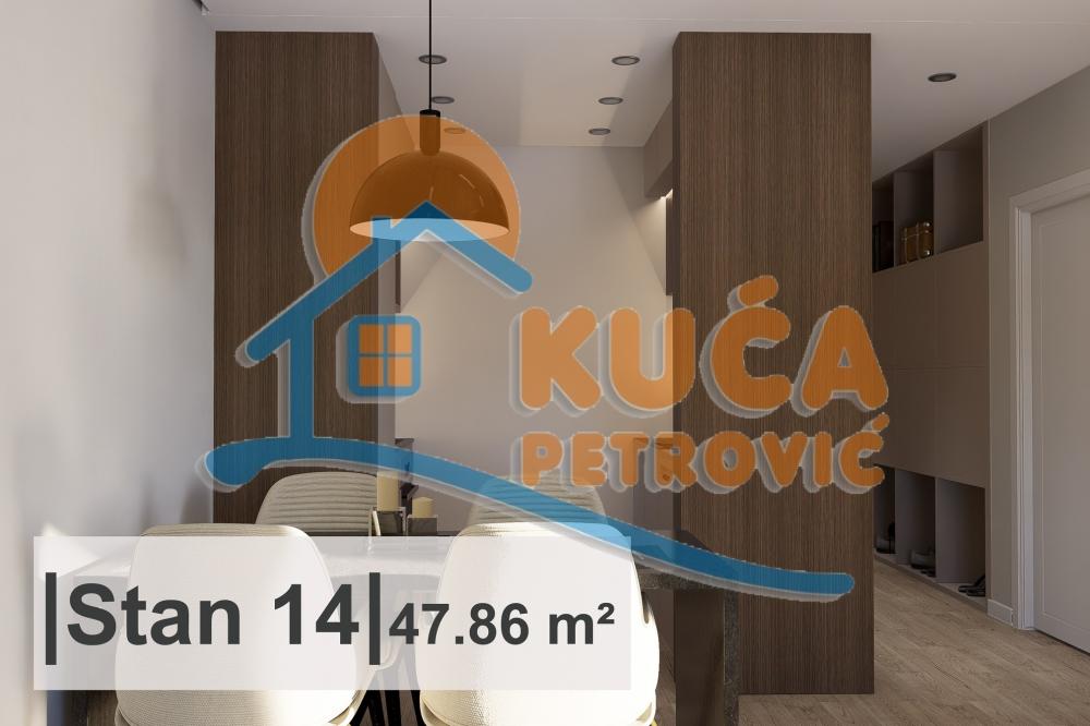 Slika 3 - Stan u zgradi, novogradnja, uknjižen, etažno grejanje, oglas ID p-015018