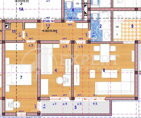Slika 2 - Stan u zgradi, novogradnja, grejanje na struju, oglas ID p-014998