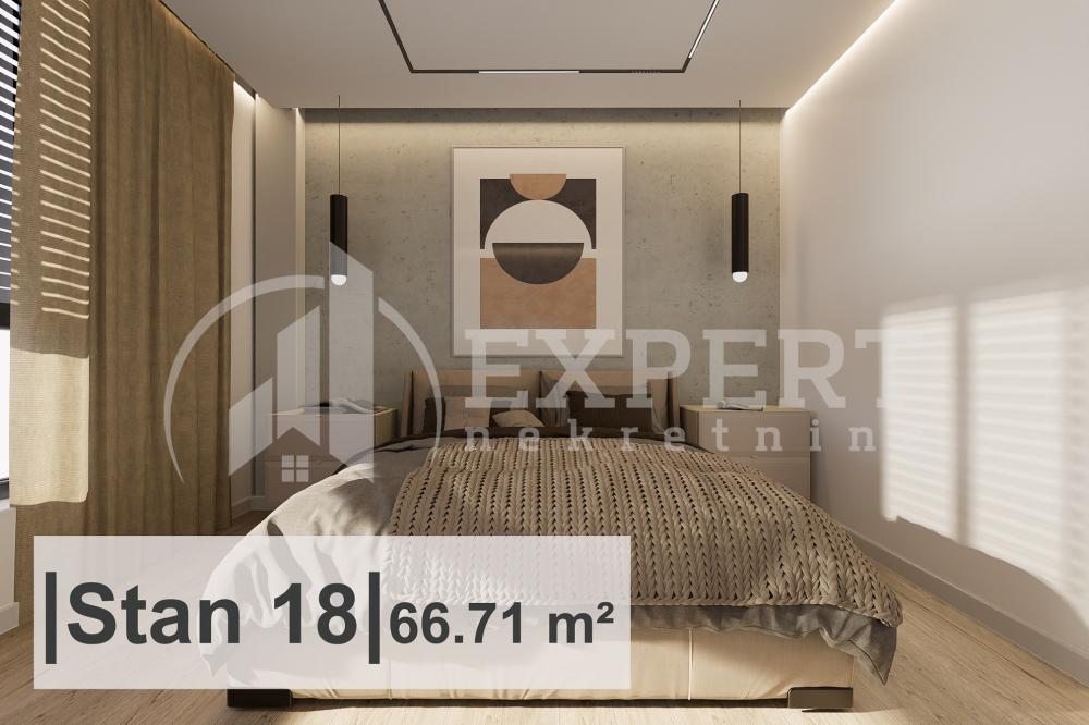 Slika 3 - Stan u zgradi, novogradnja, uknjižen, etažno grejanje, oglas ID p-015008