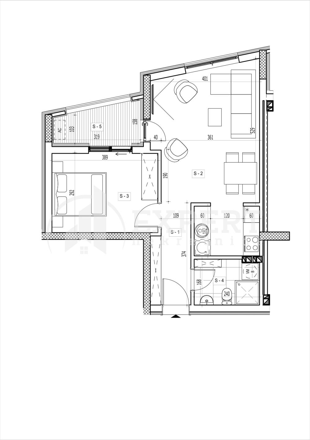 Slika 1 - Stan u zgradi, novogradnja, uknjižen, etažno grejanje, oglas ID p-015018