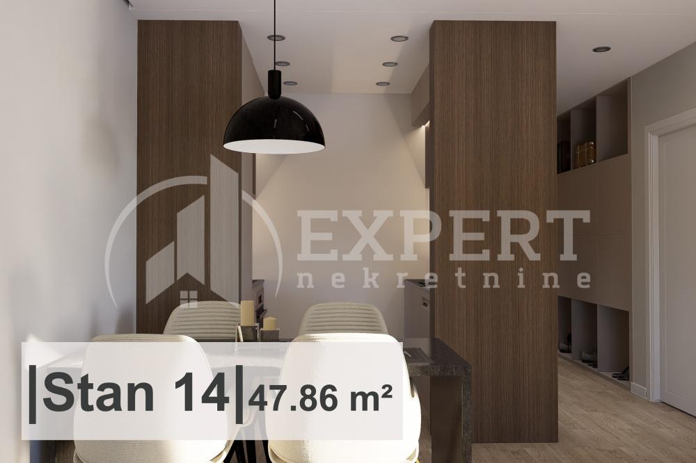 Slika 3 - Stan u zgradi, novogradnja, uknjižen, etažno grejanje, oglas ID p-015018