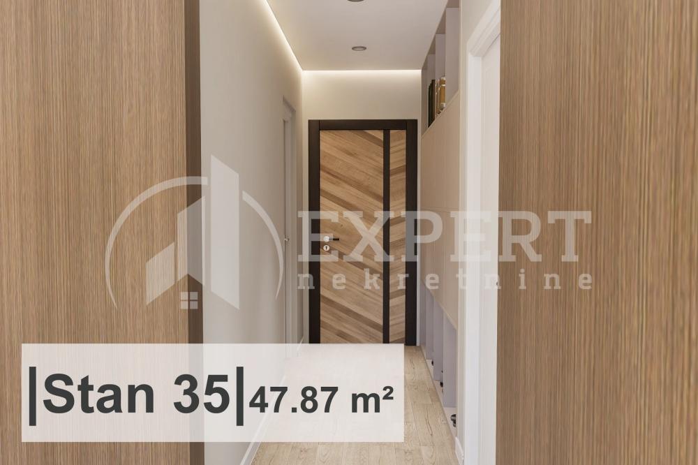 Slika 3 - Stan u zgradi, novogradnja, uknjižen, etažno grejanje, oglas ID p-015023