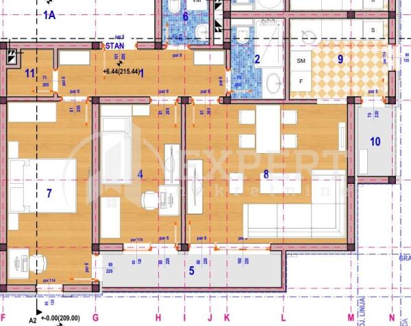 Slika 2 - Stan u zgradi, novogradnja, grejanje na struju, oglas ID p-014995