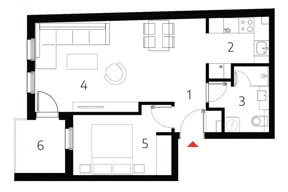 Slika 1 - Prodaja jednoiposobnog stana, U blizini Mokranjčeve Niš, terasa, lift