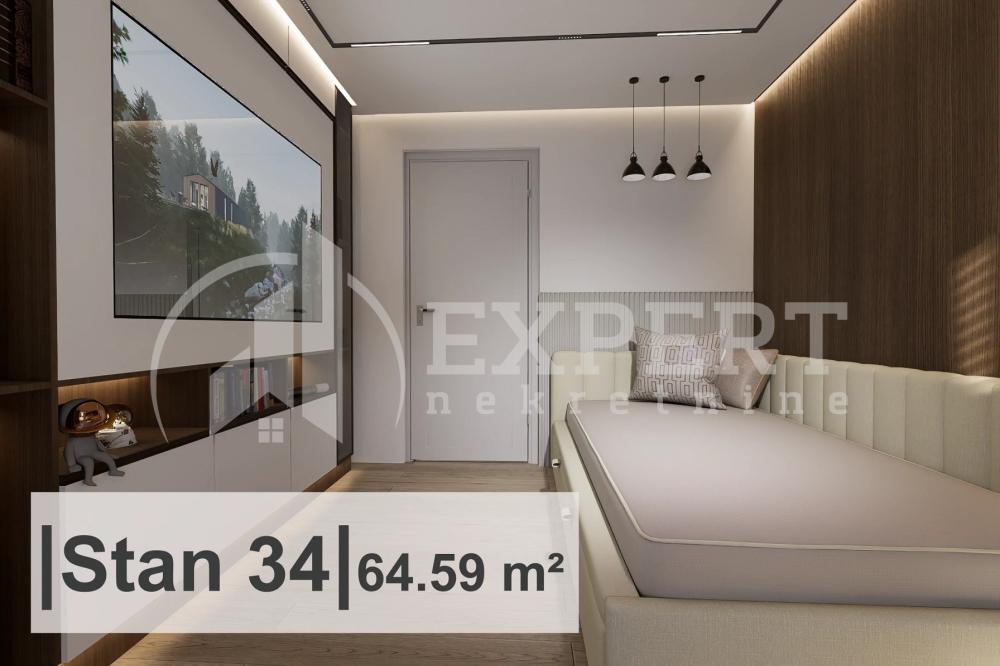 Slika 3 - Stan u zgradi, novogradnja, uknjižen, etažno grejanje, oglas ID p-015012