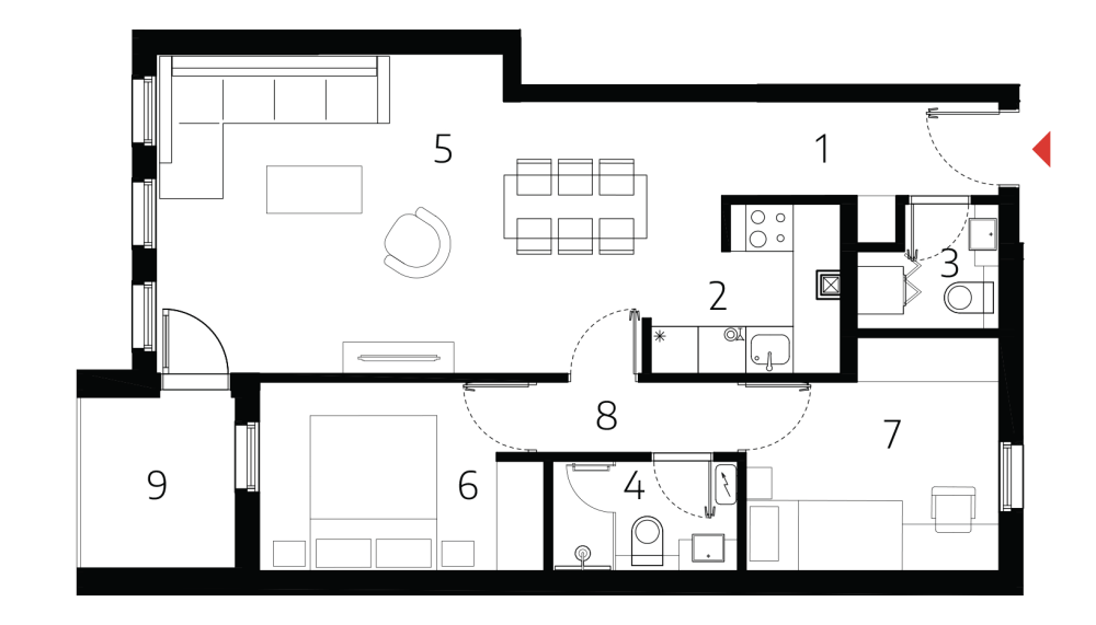 Slika 1 - Stan u zgradi, novogradnja, etažno grejanje, oglas ID 371118