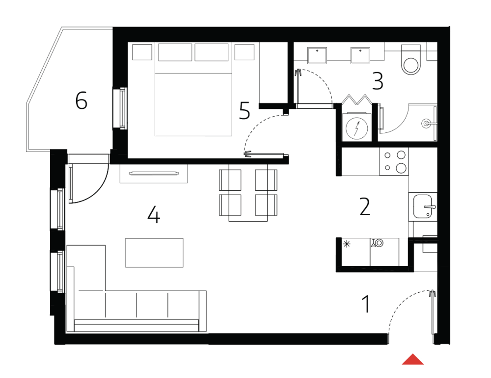 Slika 1 - Stan u zgradi, novogradnja, etažno grejanje, oglas ID 371117