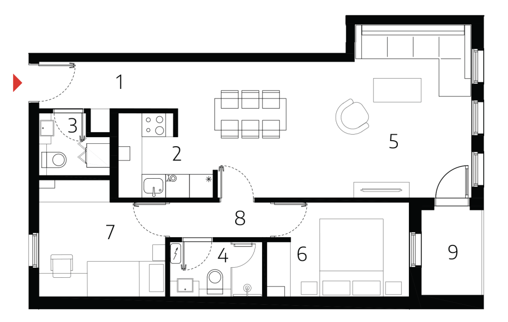 Slika 1 - Stan u zgradi, novogradnja, etažno grejanje, oglas ID 371124