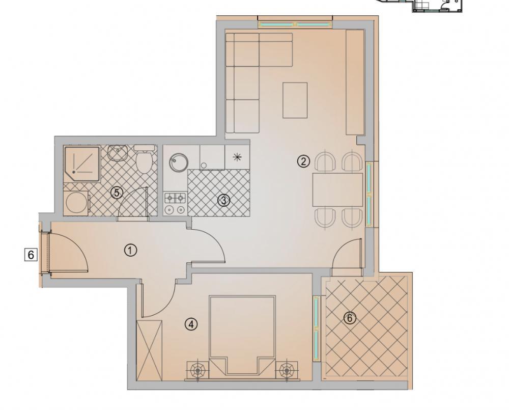 Glavna slika -Nova zgrada, dostupan na više spratova