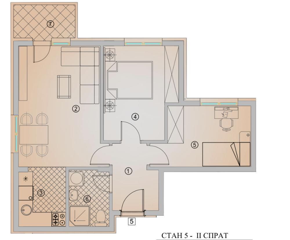 Glavna slika -Stan u zgradi, novogradnja, etažno grejanje, oglas ID 371900