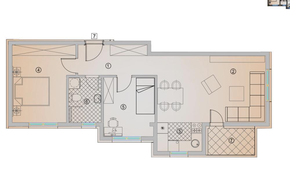Glavna slika -Stan u zgradi, novogradnja, etažno grejanje, oglas ID 371899
