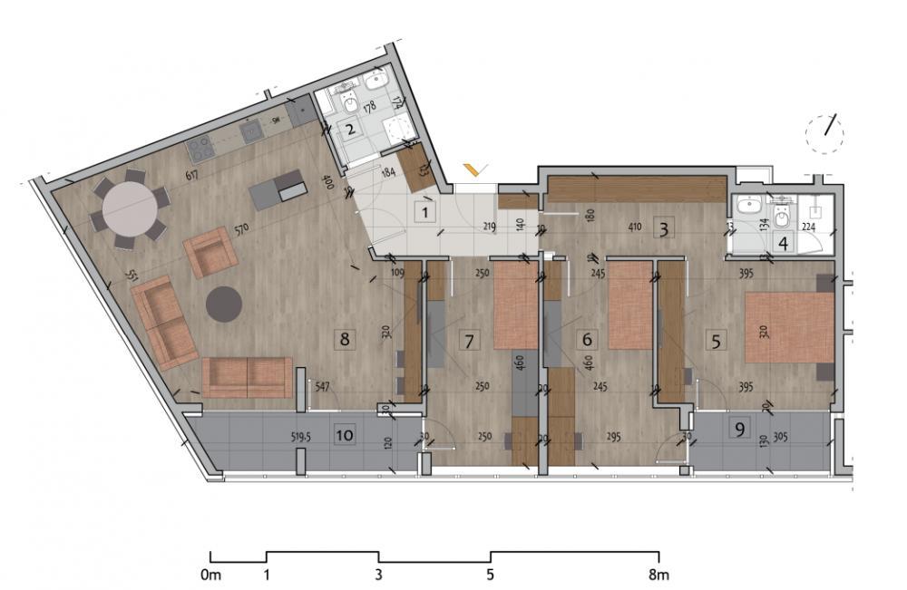 Glavna slika -Prodaja stana, U centru Niš, terasa, lift
