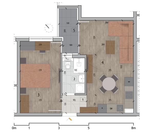 Glavna slika -1.5 stan, novogradnja centar Niša