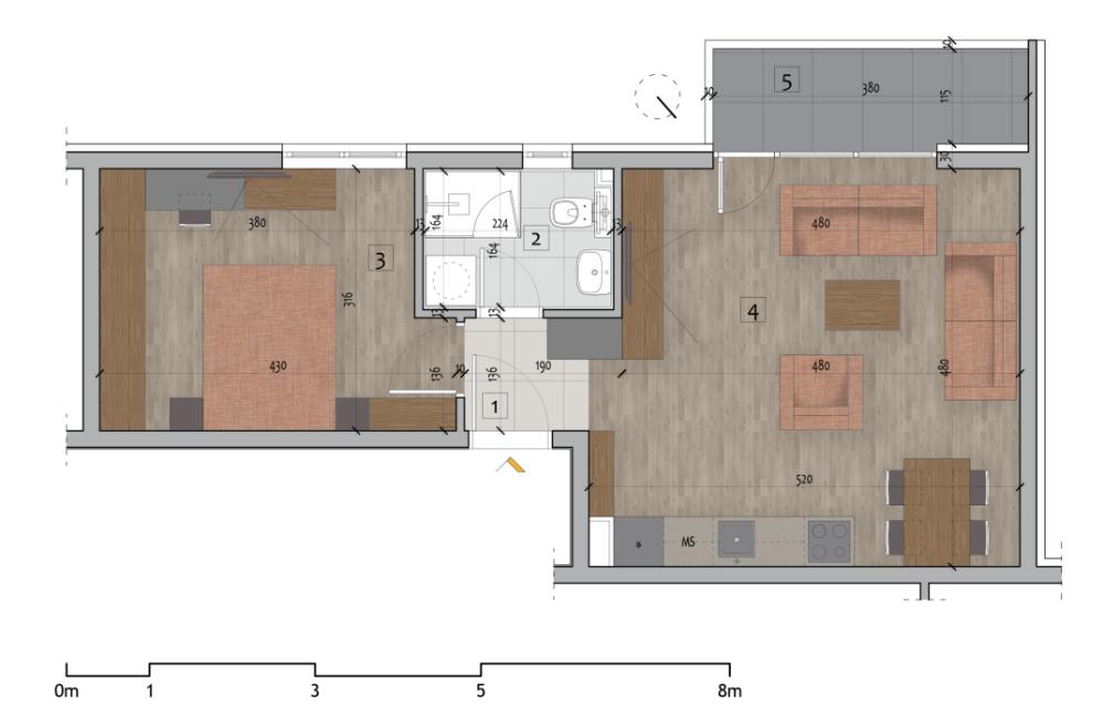 Glavna slika -Stan u zgradi, novogradnja, etažno grejanje, oglas ID 372502