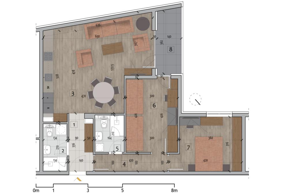 Glavna slika -Stan u zgradi, novogradnja, etažno grejanje, oglas ID 372499