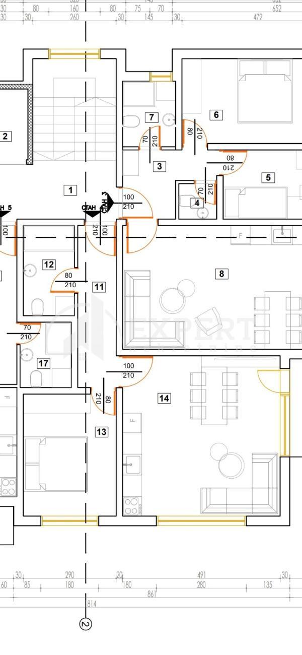 Glavna slika -Stan u zgradi, novogradnja, grejanje na struju, oglas ID p-015067