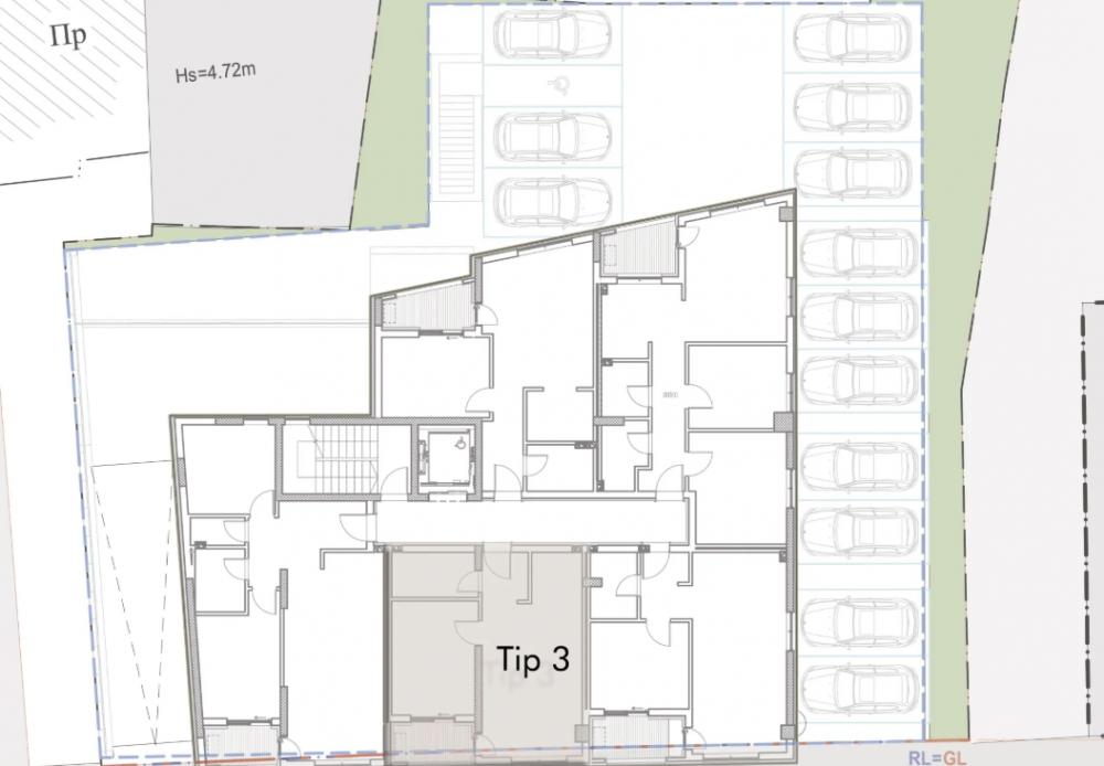 Slika 1 - U izgradnji 1.5 stan u strogom centru Niša