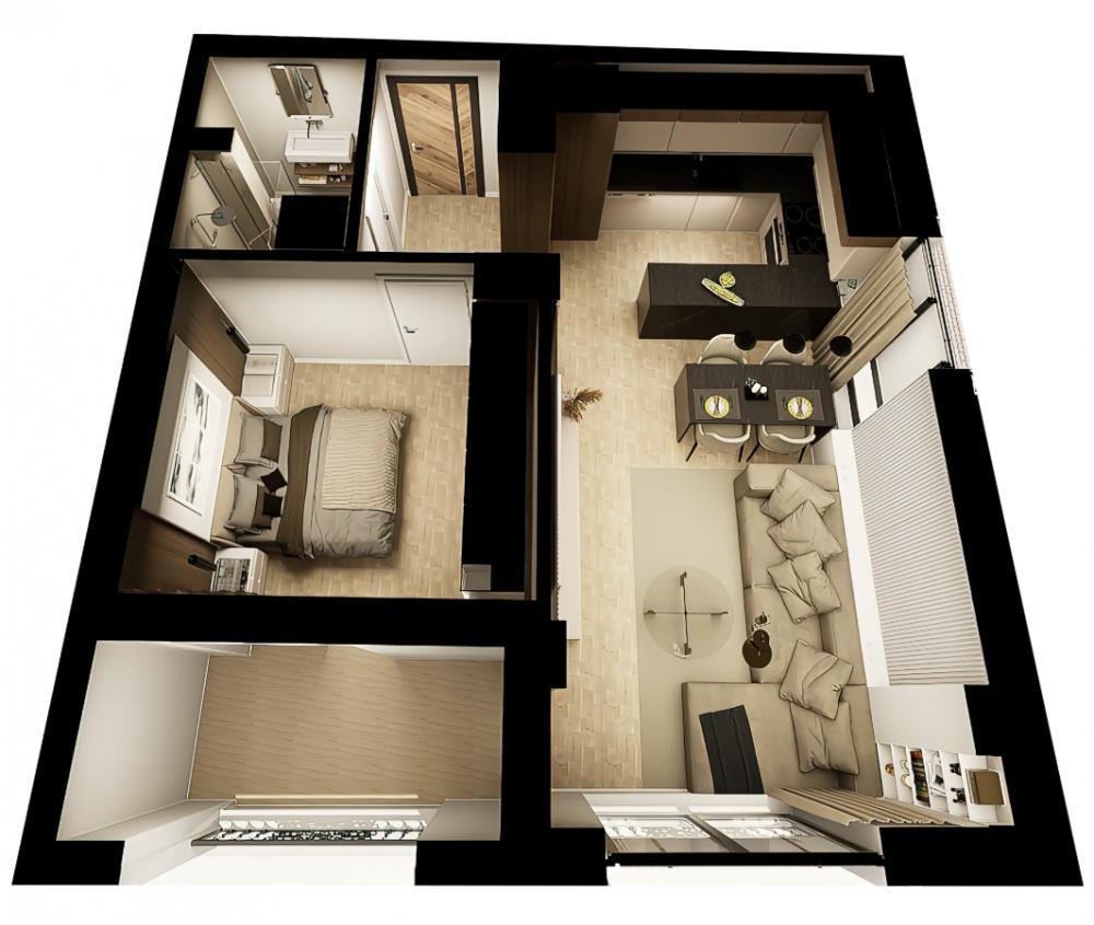 Glavna slika -Prodaja jednoiposobnog stana, Strogi centar, Marger Niš, terasa, lift