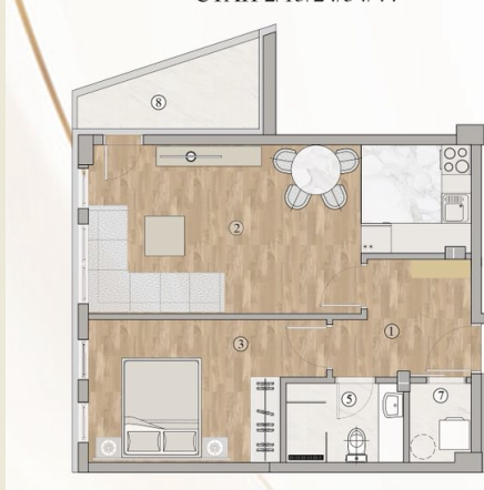 Slika 3 - Jednoiposoban stan u ekskluzivnoj stambeno-poslovnoj zgradi na Panteleju ID#7376